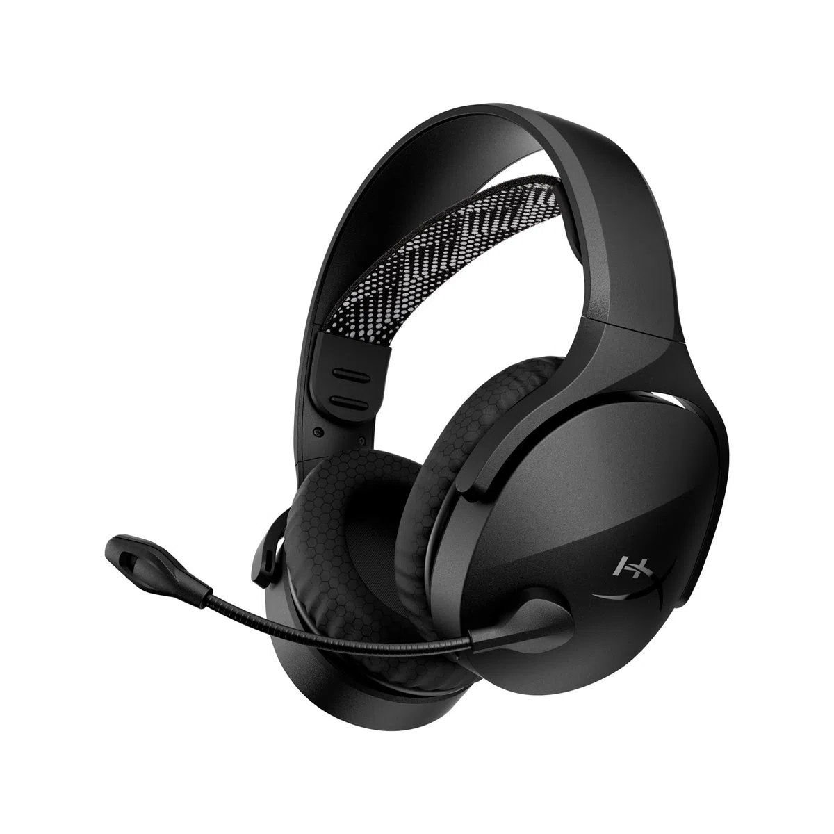 HyperX Cloud Jet - Auriculares Gaming inalámbricos, Dual Bluetooth + dongle USB, Mic Monitoring/sidetone Siempre Activo, 25h de batería, para PC/PS5/Nintendo Switch/Móvil, Negro