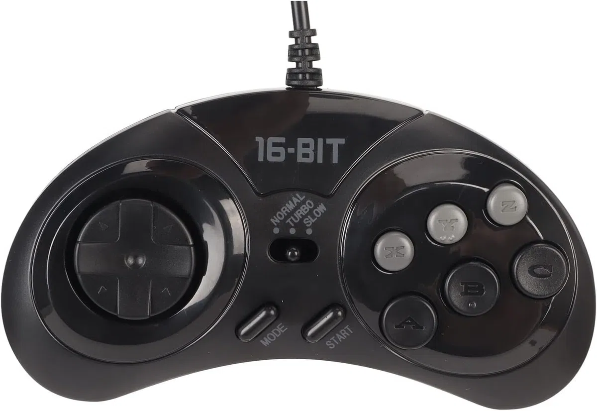 Link-e : Joystick / Mando De 8 Botones Con Función Turbo / Slow Para Consola SEGA Megadrive